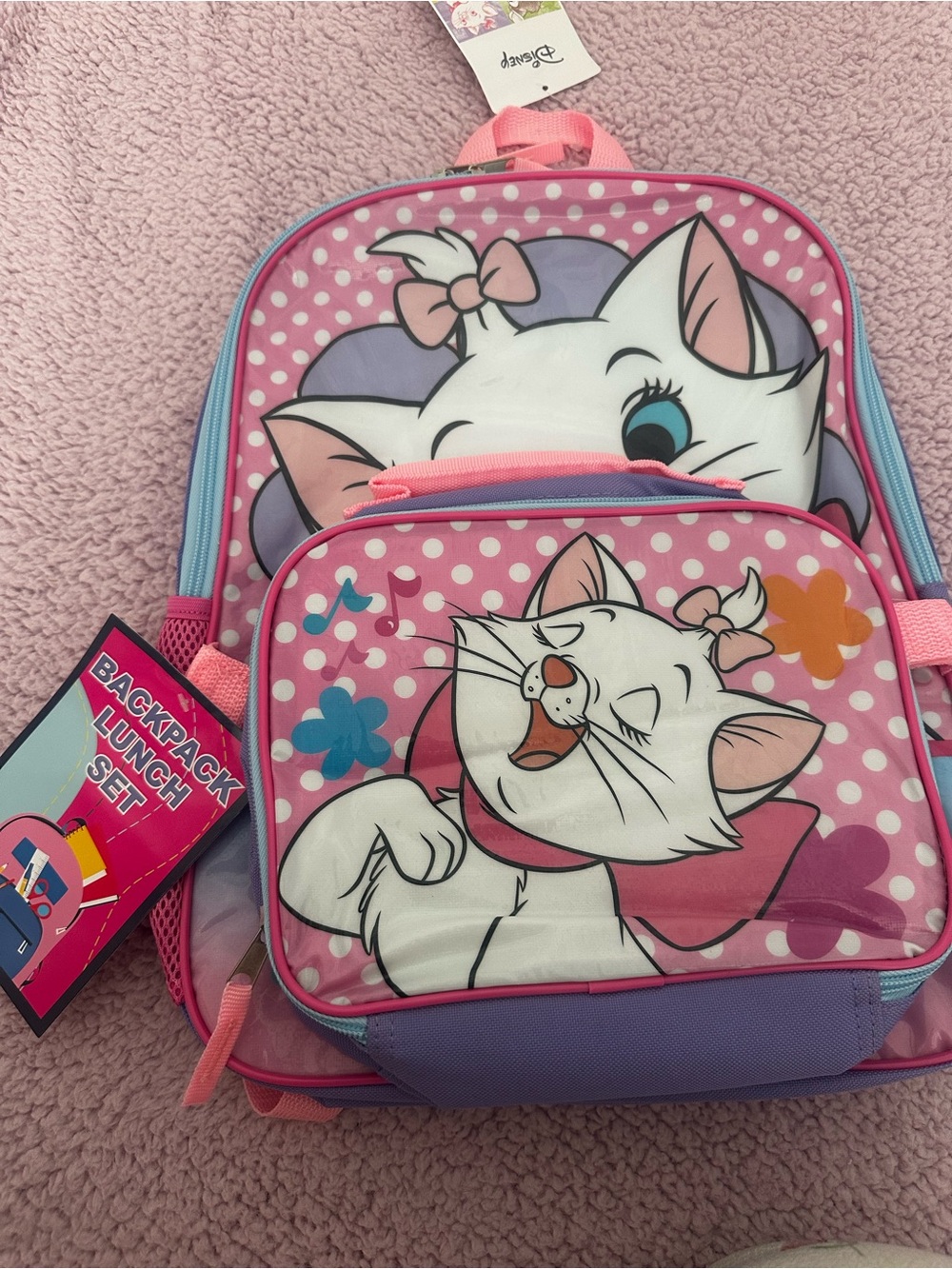 Marie The Aristocats Backpack and lunch bag - Picture 2 of 11
